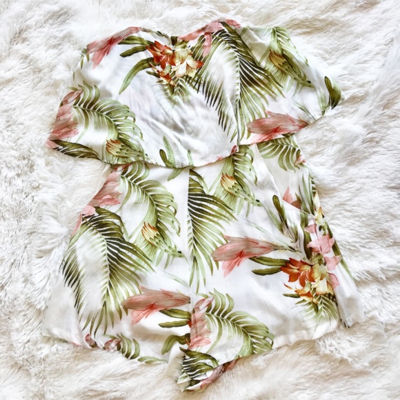 Hello Molly Pants - Tropical Floral Print Romper